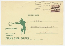 Firma briefkaart Leeuwarden 1965 - Jager / Wapen