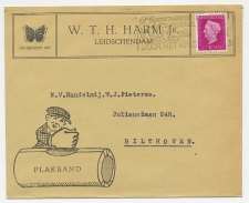 Firma envelop Leidschendam 1948 - Plakband / Etiket z.o.z.