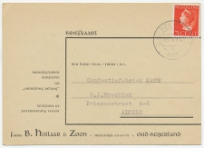 Firma briefkaart Oud Beijerland 1947 - Manufacturen 