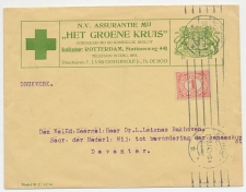 Firma envelop Rotterdam 1914 - Assurantie / Groene Kruis