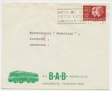 Firma envelop Rijswijk 1962 - B.A.B. / Bus