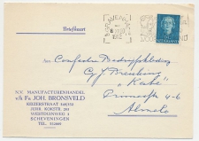 Firma briefkaart Scheveningen 1952 - Manufacturen