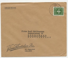 Firma envelop St. Pancras 1951 - Klaas Kloosterboer