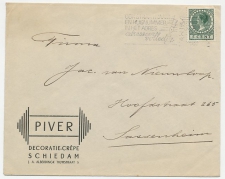 Firma envelop Schiedam 1939 - Decoratie Crepe