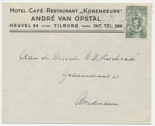 Firma envelop Tilburg 1939 - Hotel / Cafe / Korenbeurs     