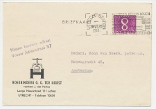 Firma briefkaart Utrecht 1961 - Boekbinderij