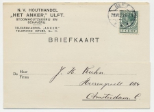 Firma briefkaart Ulft 1933 - Houthandel / Anker