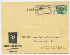 Firma briefkaart Utrecht 1942 - Boekbinderij