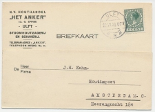 Firma briefkaart Ulft 1933 - Houthandel / Anker