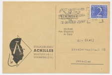 Firma briefkaart Voorburg 1948 - Etalagebureau