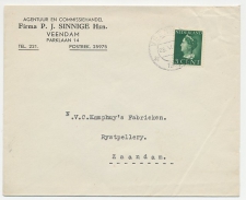 Firma envelop Veendam 1940 - Commissiehandel