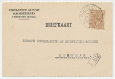 Firma briefkaart Winschoten 1923 - Machinefabriek