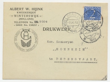 Firma briefkaart Winterswijk 1949 - Kwekerij