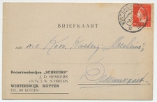 Firma briefkaart Winterswijk Kotten 1949 - Boomkwekerij