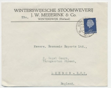 Firma envelop Winterswijk 1955 - Stoomweverij