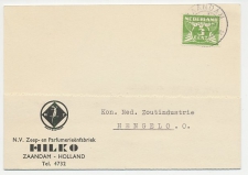 Firma briefkaart Zaandam 1940 - Zeepfabriek