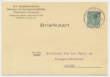 Firma briefkaart Zaandam 1927 - Meubelfabriek