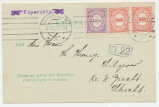 Briefkaart Amsterdam 1908 - Esperanto