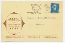 Firma briefkaart Amsterdam 1951 - Ledikanten / Matrassen