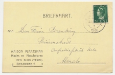 Firma briefkaart Den Burg Texel 1952 - Manufacturen