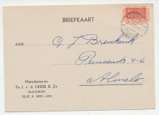 Firma briefkaart Bleiswijk 1952 - Manufacturen