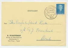 Firma briefkaart Den Burg Texel 1952 - Manufacturen