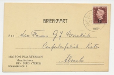 Firma briefkaart Den Burg Texel 1950 - Manufacturen