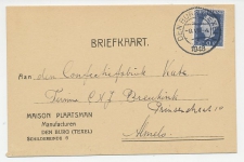 Firma briefkaart Den Burg Texel 1948 - Manufacturen