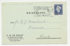 Firma briefkaart Deventer 1948 - Manufacturen