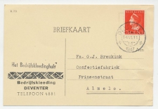 Firma briefkaart Deventer 1947 - Kleding