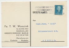 Firma briefkaart Deventer 1950 - Manufacturen 