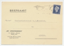 Briefkaart Deventer 1949 - Het Uitrustingshuis