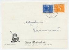 Briefkaart Emmen 1956 - Muziekschool
