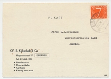 Firma briefkaart Eibergen 1956 - Manufacturen / Kleding