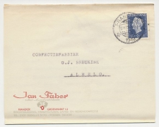 Firma briefkaart Franeker 1949 - Manfacturen / Kleding