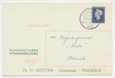 Firma briefkaart Franeker 1949 - Manfacturen