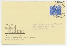 Firma briefkaart Goes 1947 - Groothandel / Goethe