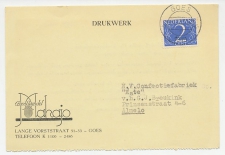 Firma briefkaart Goes 1949 - Groothandel / Kanaal