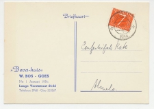 Firma briefkaart Goes 1954 - Beva Huis