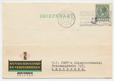 Firma briefkaart Hilversum 1936 - Inkt / Verffabriek