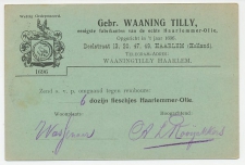 Firma briefkaart Haarlem 1910 - Haarlemmer olie