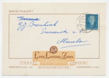 Firma briefkaart Herwijnen 1952 - Textiel