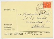 Firma briefkaart Hoorn 1955 - Kleding / Hoeden