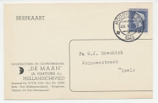 Firma briefkaart Hollandscheveld 1949 - De Maan / Manufacturen