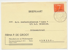 Firma briefkaart Heiloo 1954 - Manufacturen