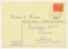 Firma briefkaart Hoogeveen 1954 - Manufacturen