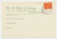 Firma briefkaart Kapelle 1949 - Textiel / Meubels