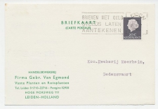 Firma briefkaart Leiden 1969 - Planten