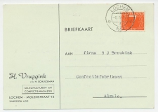 Firma briefkaart Lochem 1954 - Manufacturen / Confectie