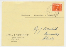 Firma briefkaart Nieuw - Beijerland 1954 - Manufacturen/ Kleding